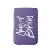 Normaal is saai belettering ultra violette Paarse Badmat (Voorkant Verticaal)