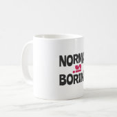 Normaal is saai koffiemok (Voorkant links)