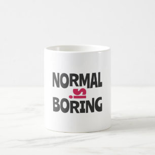 Normaal is saai koffiemok