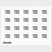 Normaal is saai vierkante sticker (Vel)