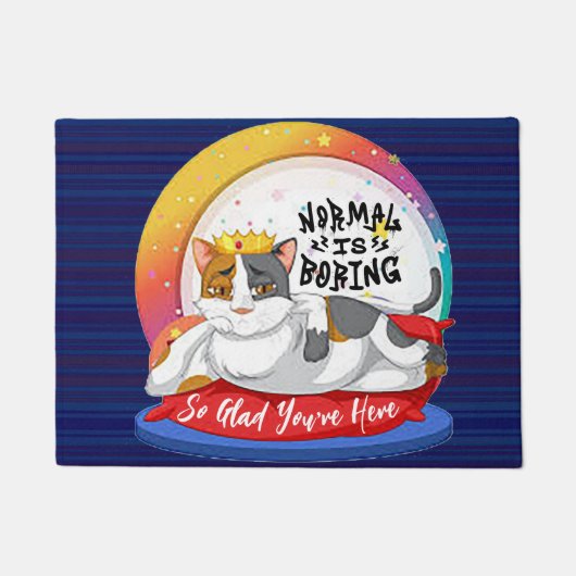 Normaal is saaie #2 deurmat (Voorkant)