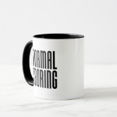 Normaal is vlekken mok (Voorkant links)