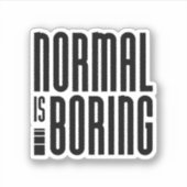 Normaal is vlekken sticker (Voorkant)