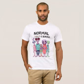 Normaal is vlekken t-shirt (Voorkant volledig)