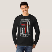 Normaal komt Jezus niet terug... is 14 cm. T-shirt (Voorkant volledig)