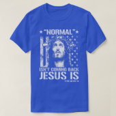 Normaal komt Jezus niet terug is onthulling 14 T-shirt (Design voorkant)