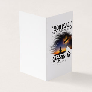 Normaal komt Jezus niet terug voor paardenovers T- Kaart