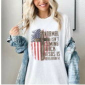 Normaal komt niet terug Christelijk patriottisch T-shirt