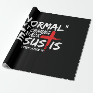 Normaal komt niet terug, maar Jezus is rebellie.p Cadeaupapier