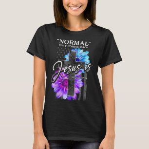 Normaal komt niet terug, maar Jezus is revisie 1 T-shirt