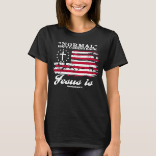 Normaal komt niet terug, maar Jezus is revisie 1 T-shirt