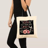 Normaal komt niet terug, maar Jezus is verlossing Tote Bag (Voorkant (product))