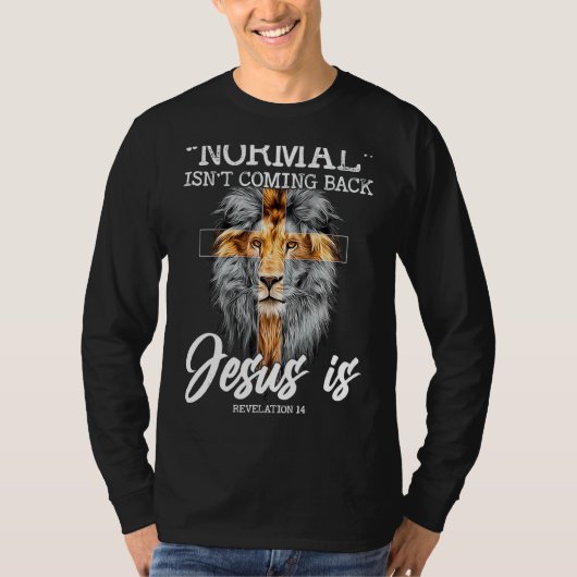 Normaal komt niet terug t-shirt (Voorkant)