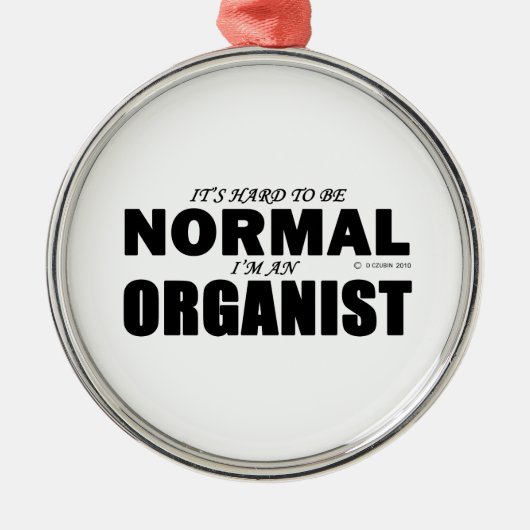 Normaal organisme metalen ornament (Voorkant)