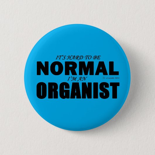 Normaal organisme ronde button 5,7 cm (Voorkant)