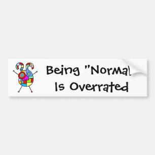 Normaal overschatten (aanpasbaar) bumpersticker