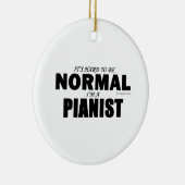 Normaal Pianist Keramisch Ornament (Rechts)