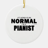 Normaal Pianist Keramisch Ornament (Voorkant)