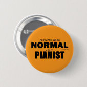 Normaal Pianist Ronde Button 5,7 Cm (Voorkant /achterkant)