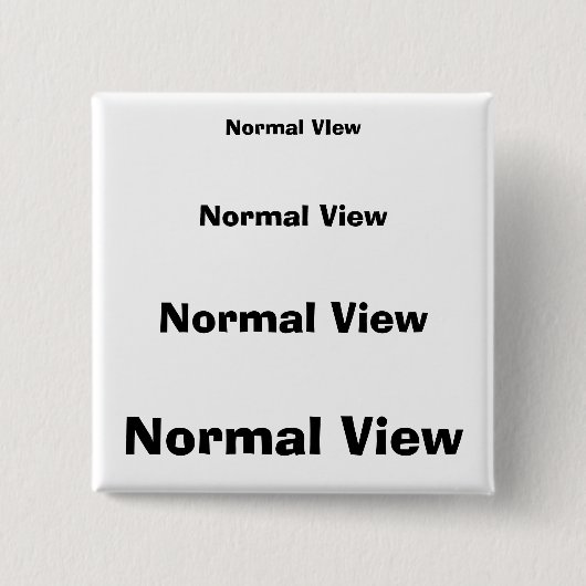 Normaal Uitzicht Vierkante Button 5,1 Cm (Voorkant)