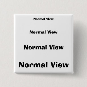Normaal Uitzicht Vierkante Button 5,1 Cm