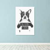 Normaal zijn is saai canvas afdruk (Insitu (Houten vloer))