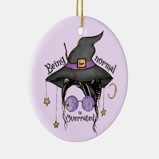 Normaal zijn is te hoog beoordeeld keramisch ornament (Rechts)