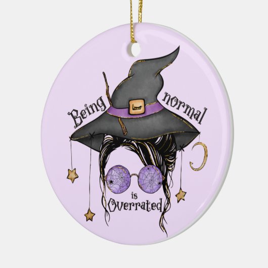 Normaal zijn is te hoog beoordeeld keramisch ornament (Links)