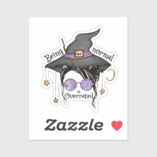 Normaal zijn is te hoog beoordeeld sticker (Vel)