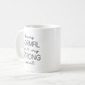 Normaal Zijn Koffiemok (Voorkant links)