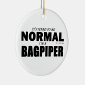 Normal Bagpiper Keramisch Ornament (Rechts)