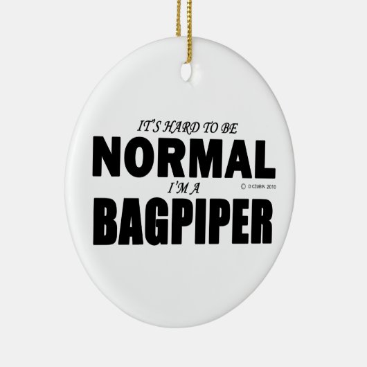 Normal Bagpiper Keramisch Ornament (Rechts)