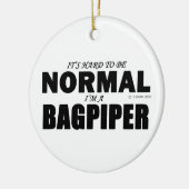 Normal Bagpiper Keramisch Ornament (Links)
