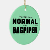 Normal Bagpiper Keramisch Ornament (Rechts)