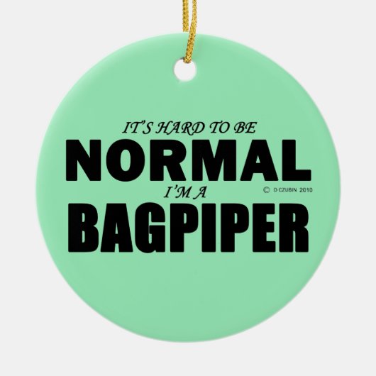 Normal Bagpiper Keramisch Ornament (Voorkant)