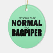 Normal Bagpiper Keramisch Ornament (Links)