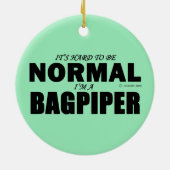 Normal Bagpiper Keramisch Ornament (Achterkant)