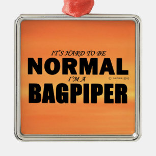 Normal Bagpiper Metalen Ornament