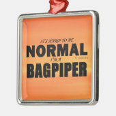 Normal Bagpiper Metalen Ornament (Links)