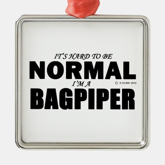 Normal Bagpiper Metalen Ornament (Voorkant)