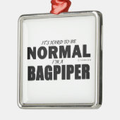 Normal Bagpiper Metalen Ornament (Links)