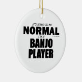 Normal Banjo Player Keramisch Ornament (Rechts)