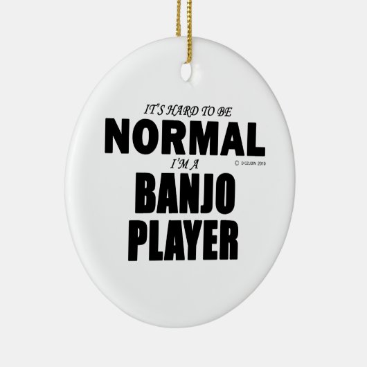 Normal Banjo Player Keramisch Ornament (Rechts)