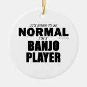 Normal Banjo Player Keramisch Ornament (Voorkant)