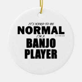 Normal Banjo Player Keramisch Ornament