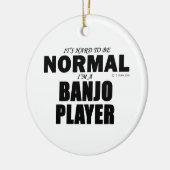 Normal Banjo Player Keramisch Ornament (Links)
