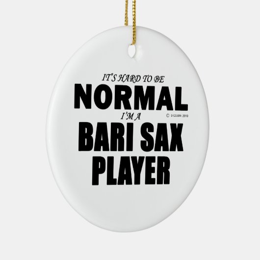Normal Bari Sax Player Keramisch Ornament (Rechts)