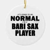 Normal Bari Sax Player Keramisch Ornament (Voorkant)