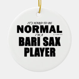 Normal Bari Sax Player Keramisch Ornament