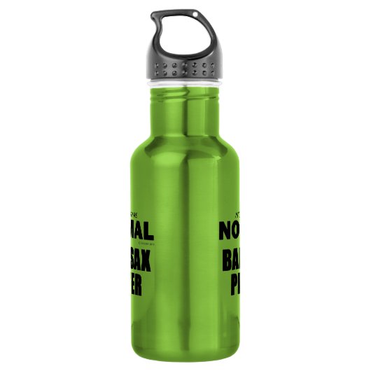 Normal Bari Sax Player Waterfles (Achterkant)